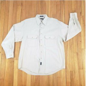 GANT Mens Button Up Long Sleeve Sz L Relaxed Soft